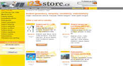 Desktop Screenshot of 123store.cz